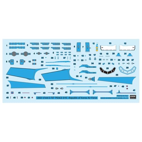 Academy 1/144 E-737 Peace Eye Airborne Warning and Control Aircraft Plastic Model Kit 12651 (Airplane)