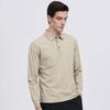 SEPTWOLVES Men's Antibacterial Moisture-Wicking Long-Sleeve Polo Shirt