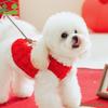 Pet Clothes Warm Dancing Lion Cat Coat Red Embroidered Winter Dog Jacket Fluffy Soft New Year Pet Vest Pet Party