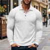 Men's Long Sleeve T-shirt Fashion Men's Designer Clothing Spring And Autumn Thin Stretch Slim Lapel Men's Shirts Men's Clothing