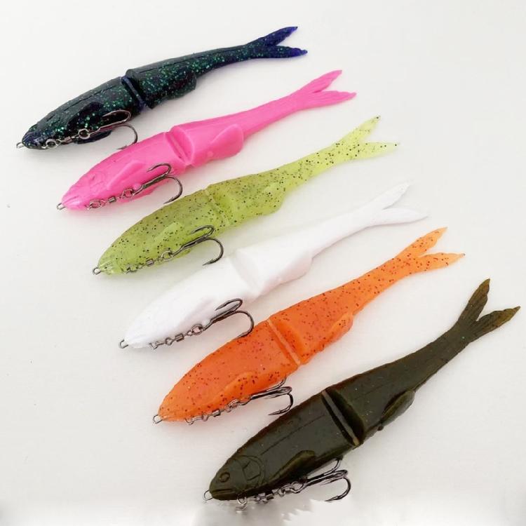 12cm/17cm Simulation Baits with T Shape Tail Swimbaits Slow Sinking Swim Lures Soft Lures Long Casting Artifical Lures