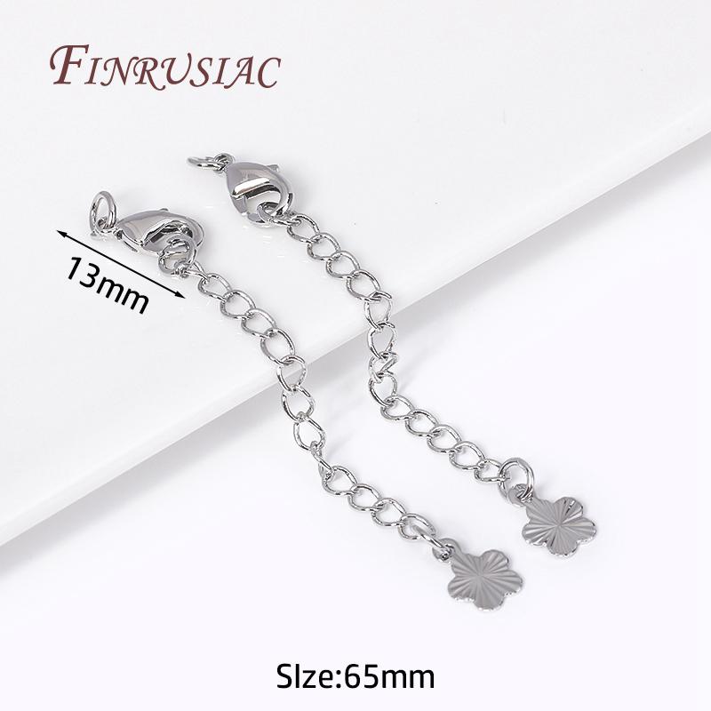 18K Gold Plated Extension Chains with Lobster Clasps Connector For Jewelry Necklace Extender,DIY Bracelets Making Accessories