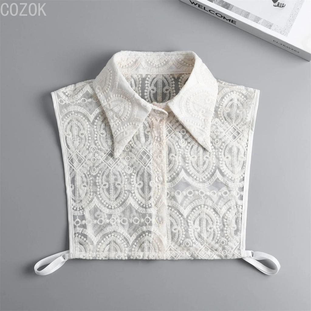 Girls Bowknots Lapel Shirt Detachable Collar Autumn Sweater Blouse Women Fake Collar Girls Removable Shirt Neck False Collar