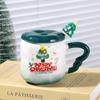 Cute Hand-Painted Santa Claus Ceramic Cartoon Mug Souvenir