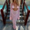Hot Girl Style Long Sleeve Hip-covering Sexy Long Skirt Dress Women's Clothing Independent Website