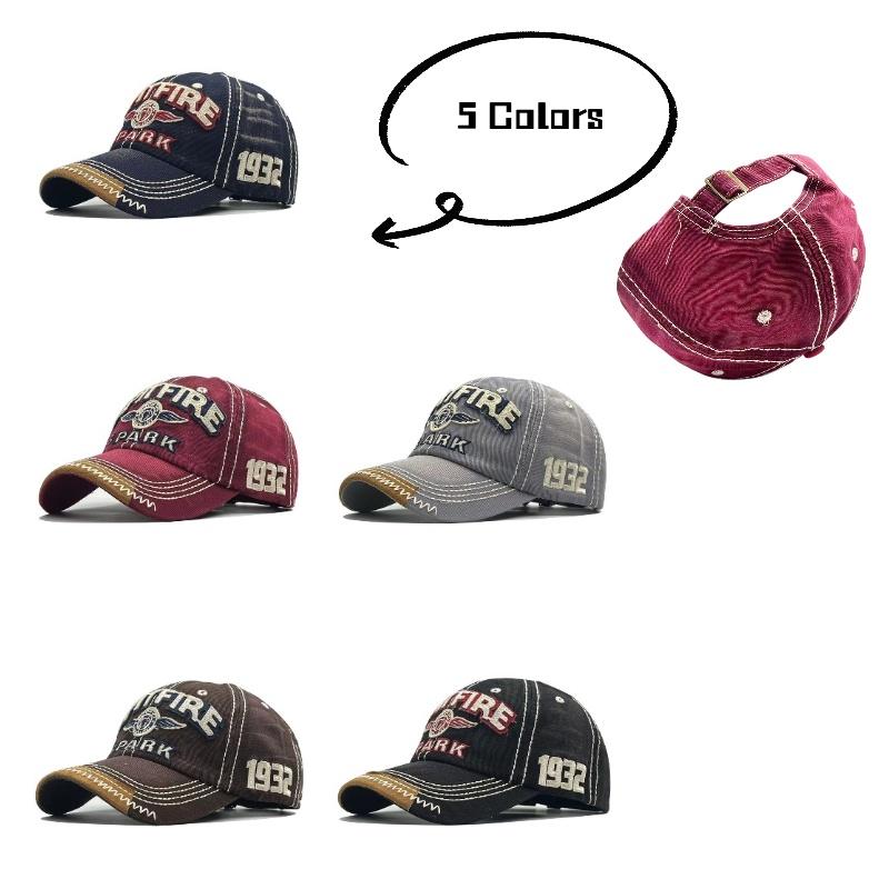 Hat Adjustable Outdoor Sun Protection Baseball Cap Vintage Summer Adult Trendy