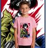 Boys Girls Cotton T Shirt Alita Battle Angel Anime Print Kids Casual Short Sleeve Top Soft Breathable Summer Clothing