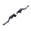 Pair of Motorcycle Short Brake Clutch Levers Adjustable Aluminium Alloy Replacement For Scrambler 400X 2023 2025 Ti