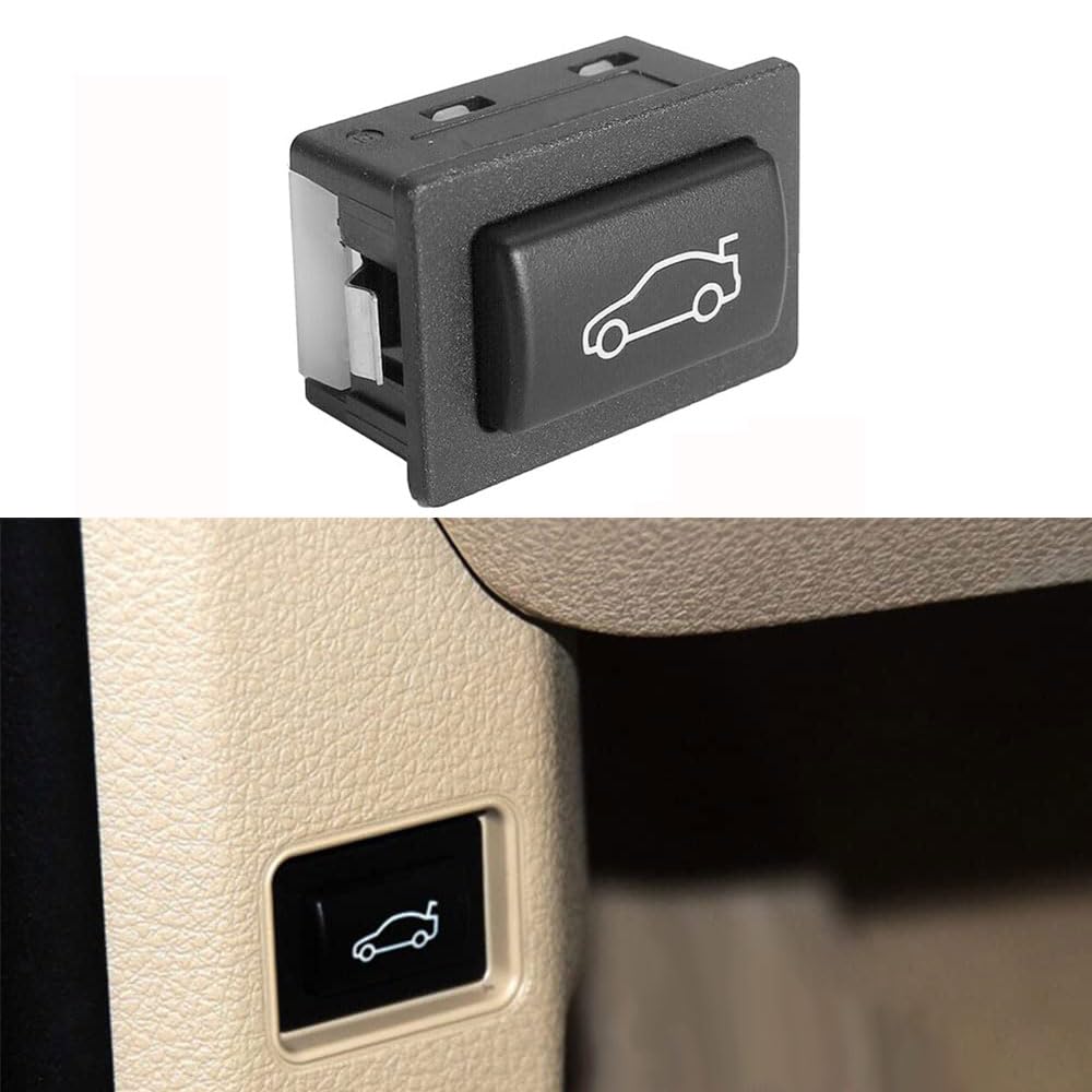 Tailgate Rear Trunk Switch Button Cover Compatible with BMW 1 2 3 4 5 6 7 X1 X3 Z4 Series,E81/E82/F22/F23/E90/F30/F32/E60/F10/F11/F01/E84/F25 (Single Assembly