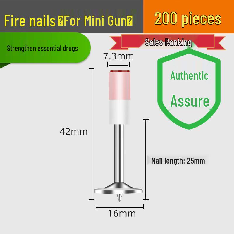 Powder Actuated M8 Ceiling Pipe Clamp Nail Gun with One-Piece Fire Protection Steel Nails