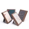 Frame-shaped Solid Wood Jewelry Holder, Spacious Tray for 50 Finger Rings, Earrings and Ornament Display Rack