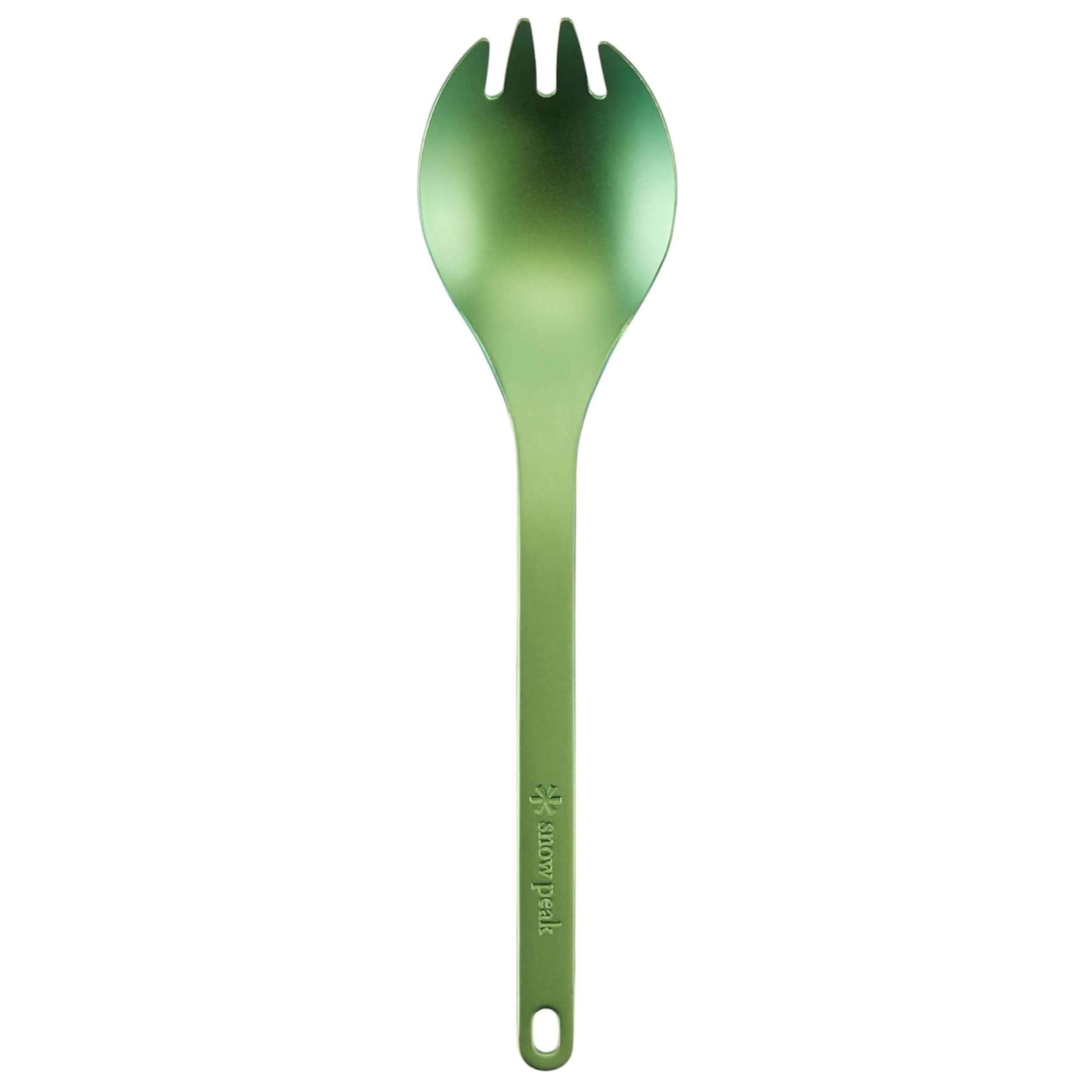 Snow Peak Titanium Spork, Green, SCT-004GR