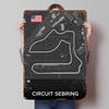 Circuit Sebring Race Track Map Tinplate Poster Customized Wall Art Vintage Retro Metal Signs for Living Room Decoration Man Cave