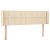 VidaXL LED Headboard Bedroom Furniture Double Bed Accessory Head of Bed Frame Interior Cream 3123239