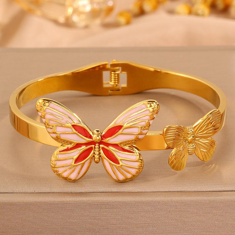 Fashionable Women's Spring Opening Butterfly Shape Exquisite Bracelet Bracelet