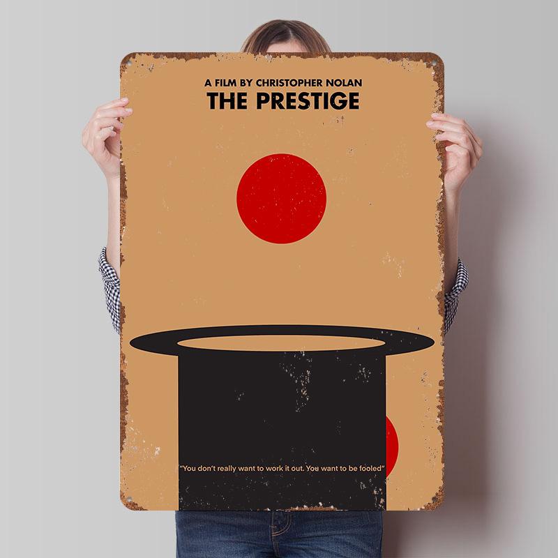 

The Prestige Printed Poster Customized Wall Art Retro Vintage Metal Tin Signs for Apartment Decoration Room Garage Decorations 7.9x11.8In(20x30cm)