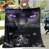 Fashion Pentagram Cat Blanket,Flannel Warm Soft Plush On The Sofa Bed  Suitable for Air Conditioning  Nap