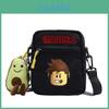 Roblox Cute Canvas Messenger Bag Withletter Game Character Print For Daily Commute And Leisure