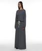 Partimento Woman Pwc Asymmetrical Drawstring Maxi Dress_Charcoal Melange