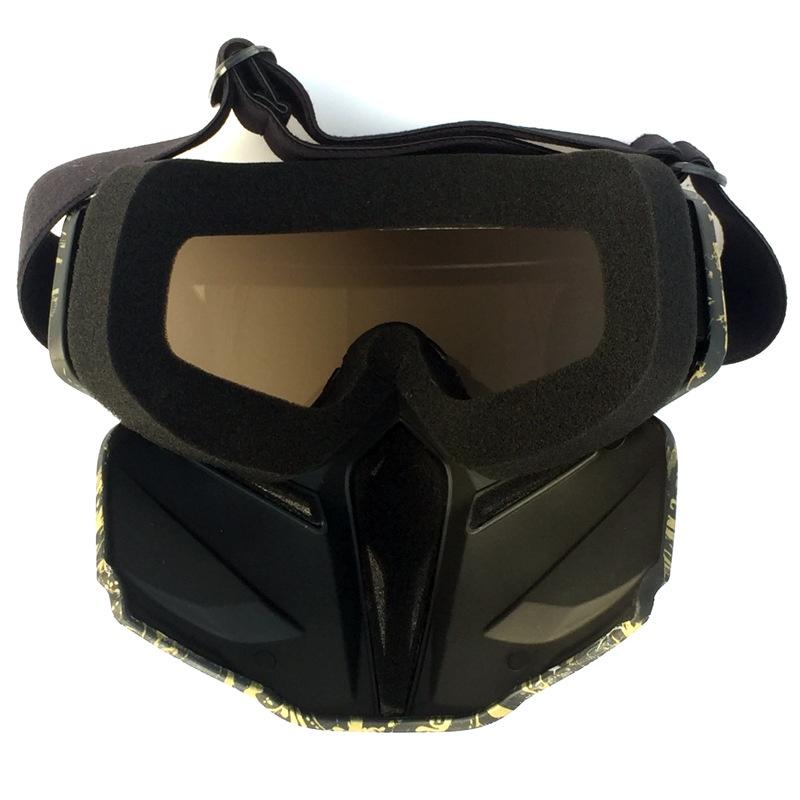 Lightweight High-strength Winter Snow Sports Ski Snowboard Snowmobile Face Mask Shield Goggles Glasses