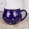 Small Ceramic Mug Orion Blue Polka Dot 200ml