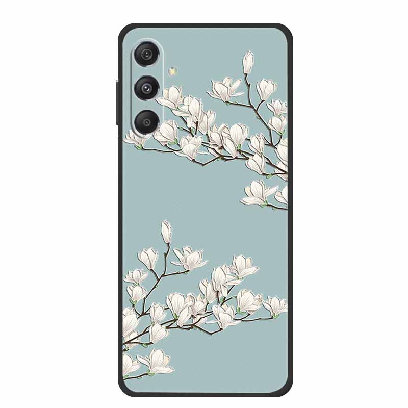 3D Emboss Case For Samsung Galaxy A16 5G Phone Case Coque Flowers Soft Silicone Back Cover For Samsung A56 A36 M16 F16 A26 Case