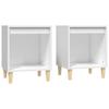 Maison Exclusive - Tables de chevet 2 pcs Blanc 40x35x50 cm