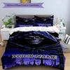 3PC Custom Name "Nightly Grim Reaper's Vigil" Bedding Set Printed Bedding Set Duvet Cover Closure Includes 1 Duvet Cover & 2 Pillowcases for All Seaso