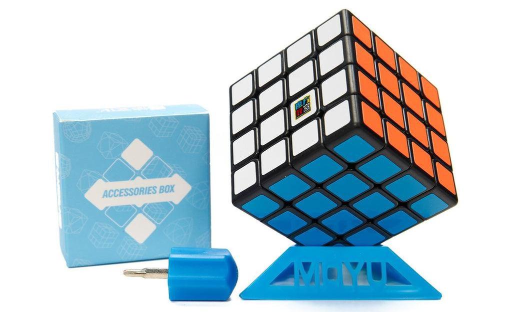 MoYu Meilong 4M Magic Cube, Magnetic Stability, Stickerless, Brain Training, Smooth Rotation, 4x4, Professional Grade