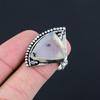 Dendrite Opal Stone 925 Silver Trendy Promise Statement Boho Ring Jewelry US 8.5