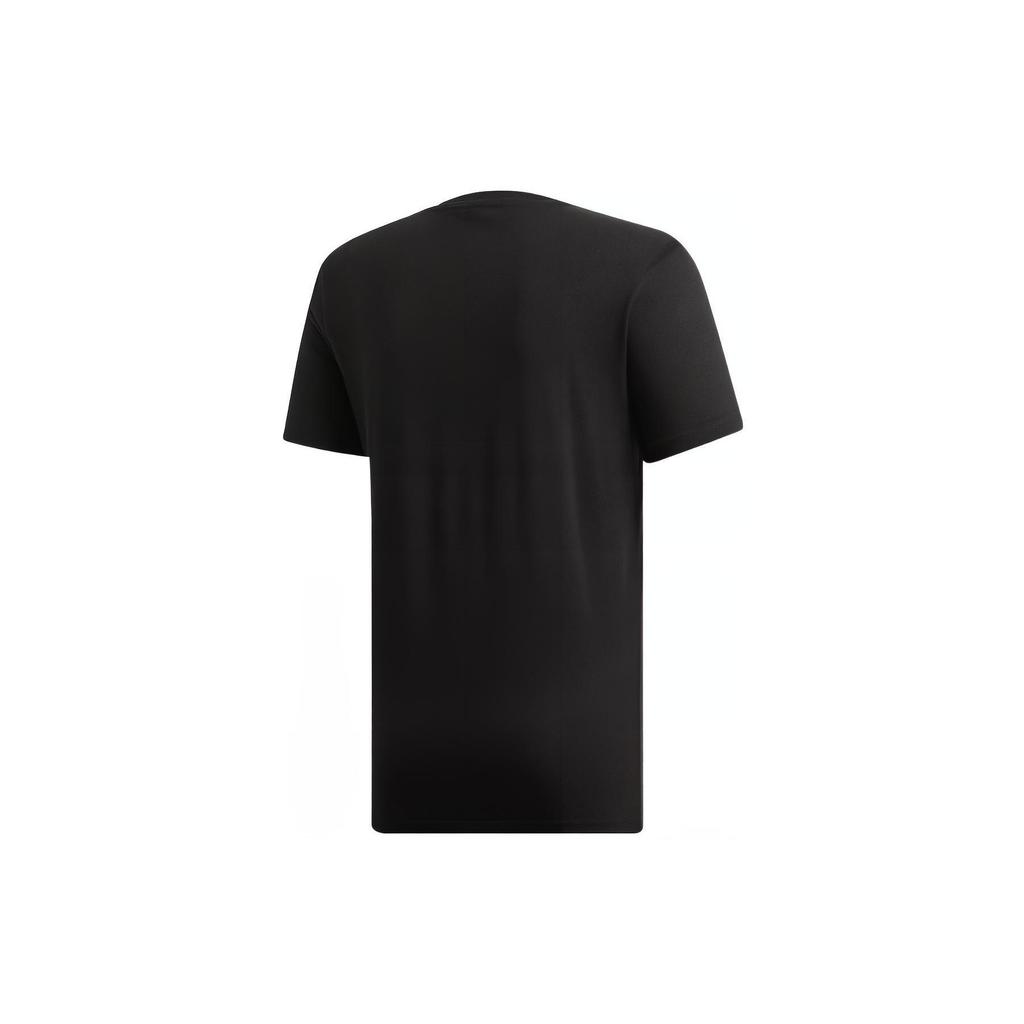 Adidas T Shirts Men's Black Crew Neck Moderate Straight Fit ED7273