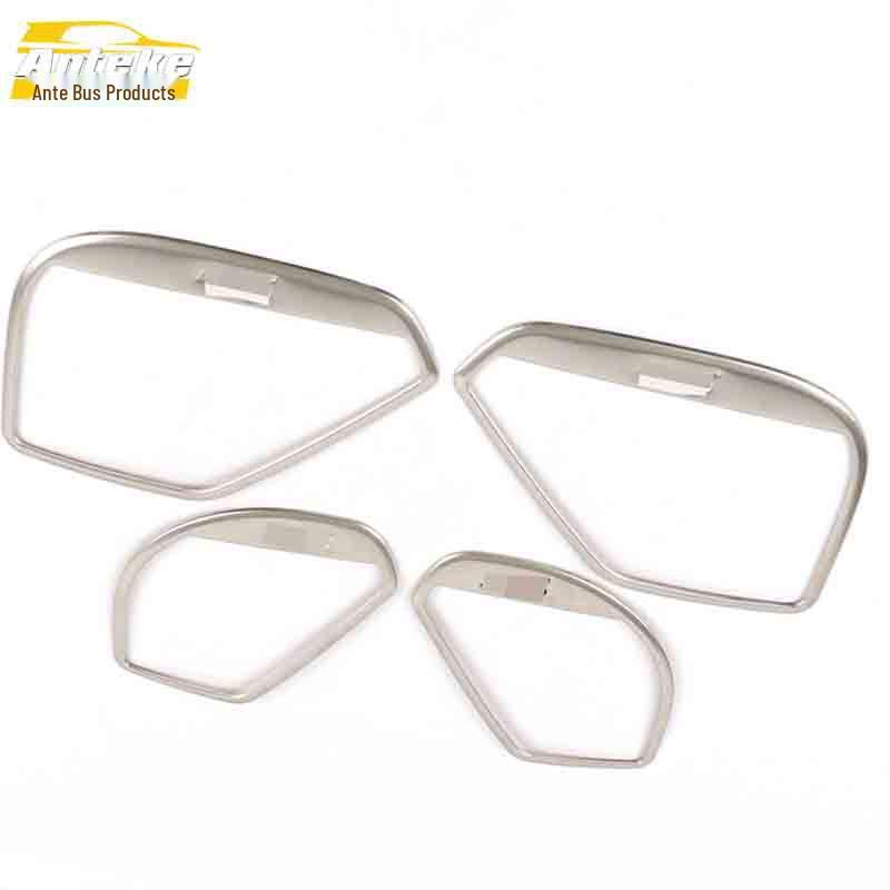 CS15 Car Door Speaker Cover: Stainless Steel Decorative Frame with Bright Ring