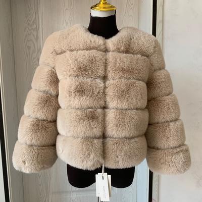 Women's Fashion Faux Fur Coat Super Hot Autumn Winter Women Short Faux Fox Fur Fluffy Jacket High Quality  Ladies Furry Coats
