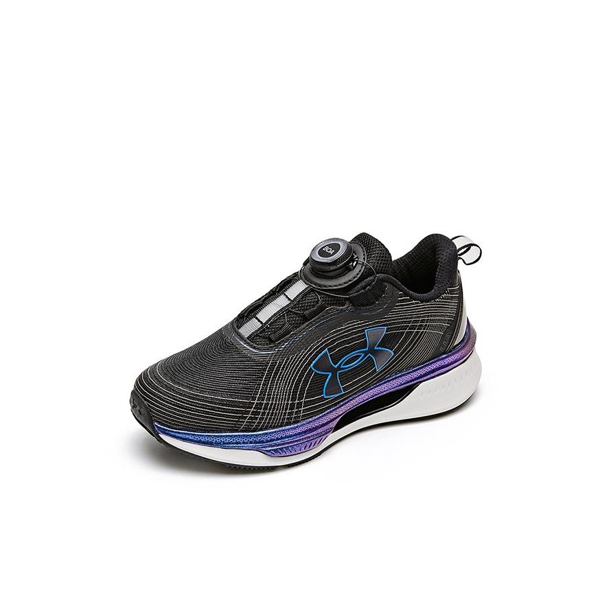 Under Armour Running Series Pu Fabric Versatile Sports Casual Fashion Comfortable Outdoor Low Top Kids Running Shoes Black Kids Sneaker 2541101HL