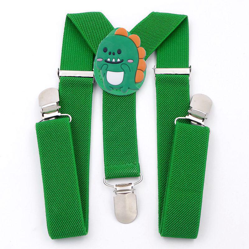 Beige Cartoon-Hosenträger in Y-Form mit 3 Clips für Jungen und Mädchen