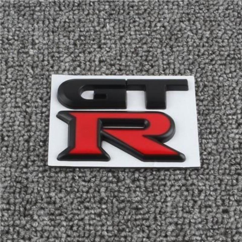 General Motors Modified 3D Kişiselleştirilmiş Metal GTR Araba Sticker'ı Araba Gövde Arka Bagaj Sticker'ı GTR Modifikasyonu için Uygun