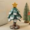 Christmas Tree Trivet for Hot Dishes Solid Wood Heat Resistant Pot Holder Folding Festive Table