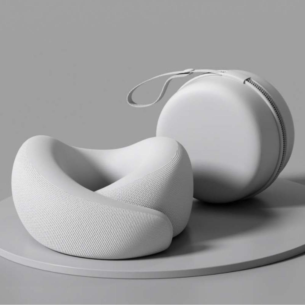 Slow Rebound U-Shaped Neck Pillow Adjustable Memory Foam Travel Neck Pillow Neck Support With Storage Bag Sleep Nap Pillows