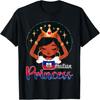 Haitian Princess Haiti Flag Melanin for Black Girls Kids T-Shirt
