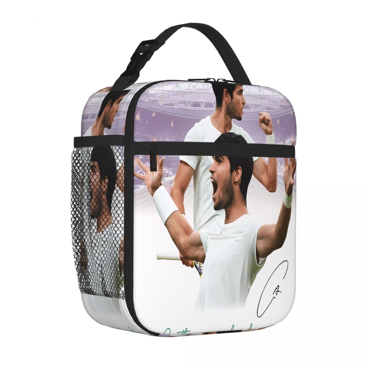Bestselling Tenis - Carlos Alcaraz Toddler Style Lunch Handbag Mountain Trip Insulated Food Bag One Size