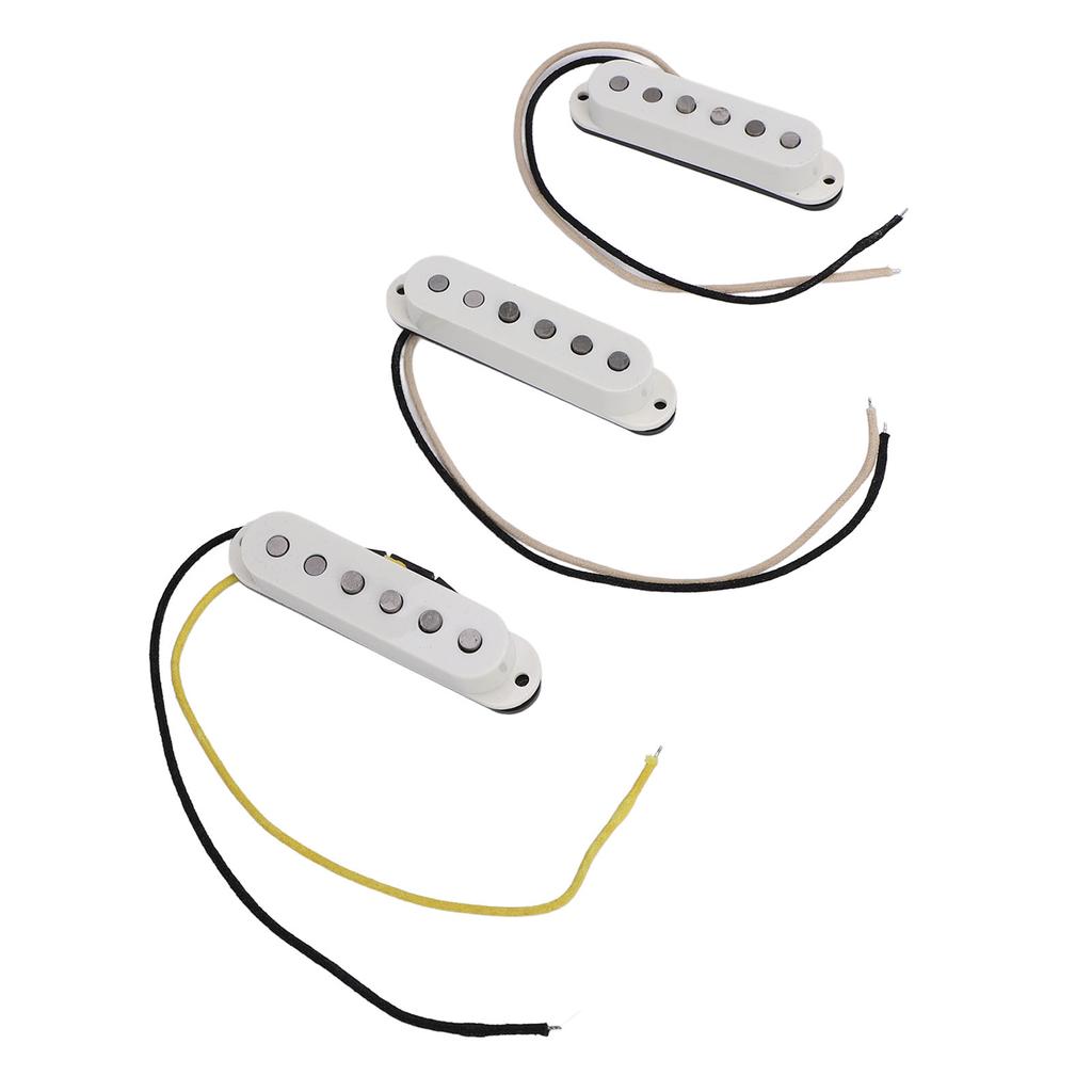 3 Pieces Guitar Pickup Set Bridge Middle and Neck Pickups Replacement 6 String Electric Guitar