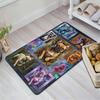 Frenchie Frames Neon Cityscape Pattern Rug Floor Mat for Living Room or Bedroom Soft and Comfortable Carpet a Gift for Birthday and Holiday.