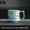 Creative Ru Ware Ceramic Mug with Lid - Perfect for Office, Tea, or Gift Use