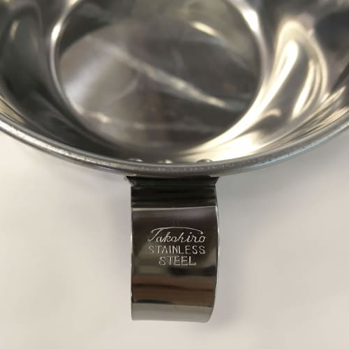 Sunnap Takahiro Okonomiyaki Bowl (Riveted), Silver, 400cc, Large, Stainless Steel, Made in Japan, GKT02001