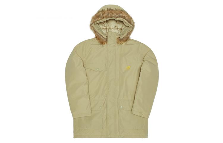 New Balance Down Jackets Men s Khaki Hooded Moderate Down Jacket AMJ04349-KH L