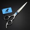 7.0-Inch Blue Freelander 440C Hairdressing and Pet Straight Shears with Bag