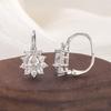 Xiaomi 925 Sterling Silver Earrings For Women Trendy Geometric Flower Zircon Earring Jewelry Prevent Allergy Party Gift Accessories