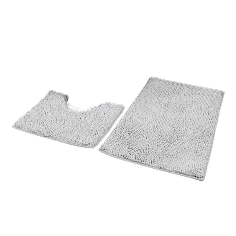 Bathroom Rugs Chenilles Bath Mats Set of 2 Nonslip Bath Mats Super Absorbent UShaped Carpets Decoration Machine Wash