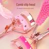 Press Eyelash Curler with Pink Handle & Carbon Steel for Natural Curling – Beauty Tool in Box.