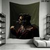 Fight Club Wandteppich Ästhetischer Wandbehang Bedruckter Stoffdecke Dekorative Wandteppiche für Schlafzimmer Wohnzimmer Heimdekoration